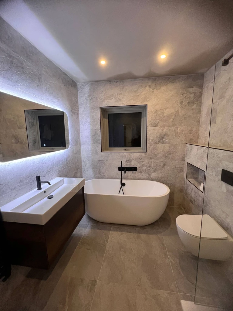 Finished renovated bathroom in Dublin